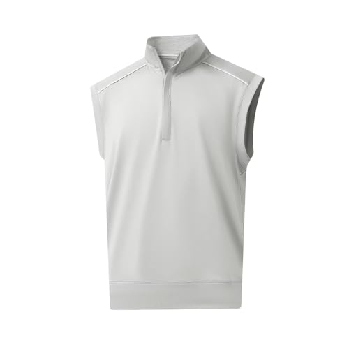 Golf Vests For Men Dry Fit Lightweight Moisture Wicking Performance Sports Breathable Golf 1/4 Zip Pullover Men