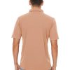 Men's Polo Shirts 3 Buttons Casual Work T Shirts Quick Dry Short Sleeve Golf Shirt Pique Jersey Outdoor Performance