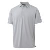 Mens Golf Shirts Moisture Wicking Dry Fit Business Casual Stretch Jacquard Short Sleeve Golf Polo Shirts for Men