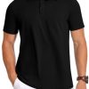 Mens Polo Shirts Short Sleeve Golf Shirts Moisture Wicking Athletic Casual Polo Shirts