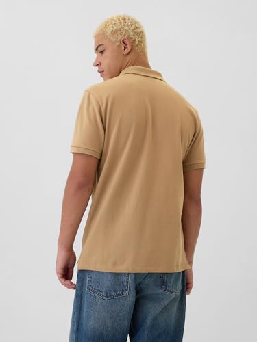 Men's Striped Stretch Pique Polo Shirt