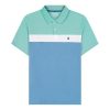 Men's Advantage Performance Short Sleeve Stripe Polo Shirt