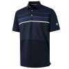 Golf Shirts for Men Short Sleeve Regular Fit Moisture Wicking Performance Casual Striped Print Mens Polo Shirts