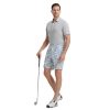 Mens Golf Shirts Moisture Wicking Dry Fit Business Casual Stretch Jacquard Short Sleeve Golf Polo Shirts for Men