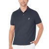 Men's Classic Short Sleeve Solid Performance Deck Polo Shirt