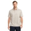 Golf Shirts for Men Short Sleeve Heather Jacquard Textured Stretch Moisture Wicking Performance Mens Polo Shirts