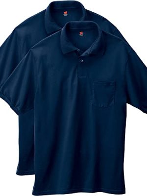 Men's Short-Sleeve Jersey Pocket Polo (Pack of 2)
