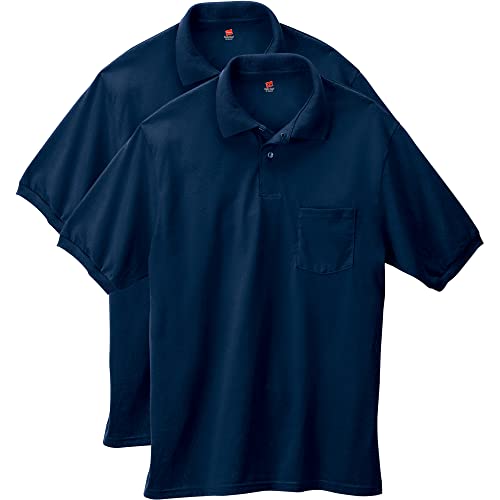 Men's Short-Sleeve Jersey Pocket Polo (Pack of 2)