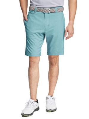 M MAELREG Golf Shorts Casual Quick Dry Lightweight Soft Flat Front Sports Business Pocket 9 inch Inseam Polo Shorts for Men