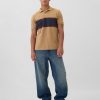 Men's Striped Stretch Pique Polo Shirt
