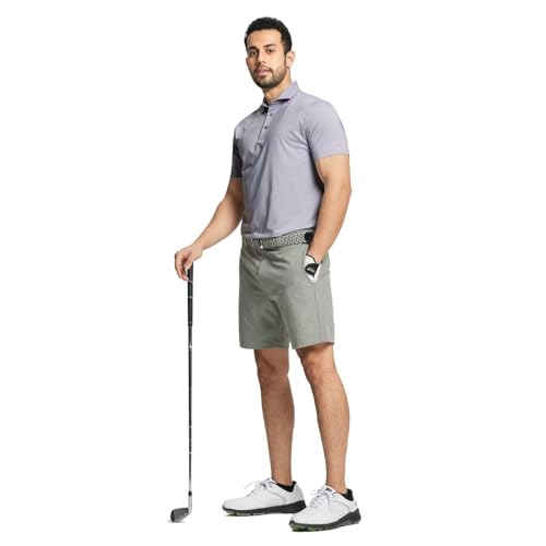 Short and Long Sleeve Polo Shirts for Men Dry Fit Performance Moisture Wicking Sport Pin Striped Mens Golf Shirts