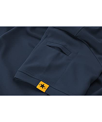 Mens Polo Shirt Short Sleeve Sports Tactical T-Shirt Athletic Golf Polos Daily Casual Stylish Collared Shirts for Men