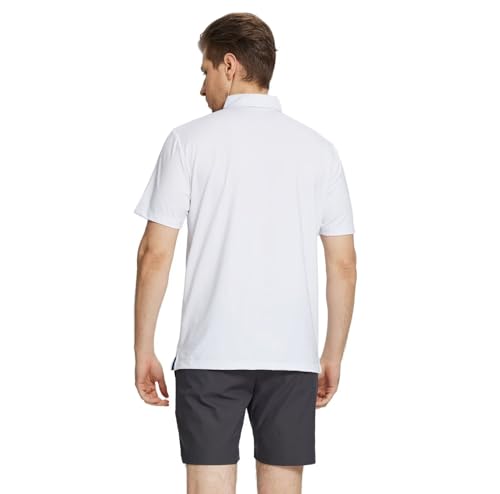Golf Shirts for Men Dry Fit Moisture Wicking Performance Lightweight Print Pattern Short Sleeve Mens Polo Shirts