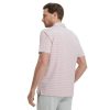 Mens Golf Shirts Dry Fit Moisture Wicking Performance Sports Short Sleeve Striped Collared Polo Shirts for Men
