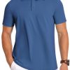 Mens Polo Shirts Short Sleeve Golf Shirts Moisture Wicking Athletic Casual Polo Shirts
