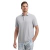 Mens Golf Shirts Moisture Wicking Dry Fit Business Casual Stretch Jacquard Short Sleeve Golf Polo Shirts for Men