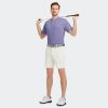 Collarless Golf Shirts for Men Dry Fit Moisture Wicking Performance Solid Casual Mens Henley Shirts Short Sleeve