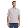 Mens Golf Shirts Dry Fit Moisture Wicking Performance Sports Short Sleeve Striped Collared Polo Shirts for Men