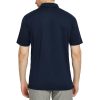 Golf Shirts for Men Short Sleeve Regular Fit Moisture Wicking Performance Casual Striped Print Mens Polo Shirts