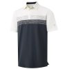 Golf Shirts for Men Dry Fit Performance Chest Print Color Block Moisture Wicking Casual Short Sleeve Polo Shirts