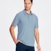 Jacquard Golf Shirts for Men Moisture Wicking Short Sleeve Performance Dry Fit Active Mens Polo Shirts