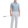 Mens Striped Golf Shirts Short Sleeve Silk-Like Touch Water-Resistant Breathable Soft Collared Polo Shirts for Men