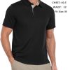 Mens Golf Shirts Short Sleeve Polo Performance Moisture Wicking Dry Fit Collared Shirts for Casual Bussiness