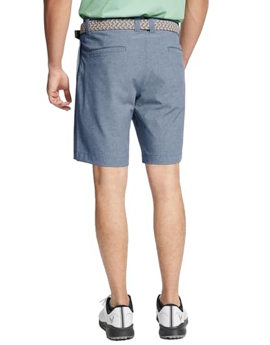 Golf Shorts Casual Quick Dry Lightweight Soft Flat Front Sports Business Pocket 9 inch Inseam Polo Shorts for Men Dark Blue