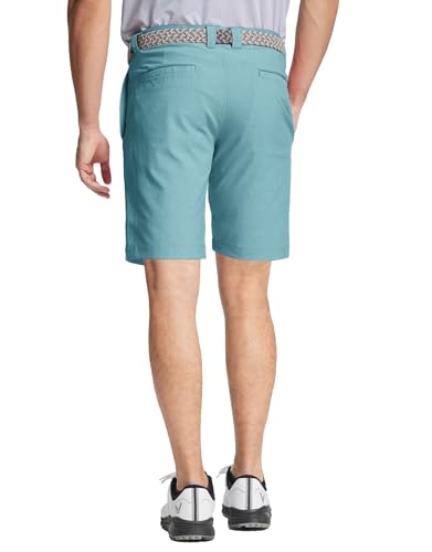 M MAELREG Golf Shorts Casual Quick Dry Lightweight Soft Flat Front Sports Business Pocket 9 inch Inseam Polo Shorts for Men