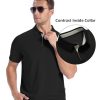 Mens Golf Shirts Short Sleeve Polo Performance Moisture Wicking Dry Fit Collared Shirts for Casual Bussiness