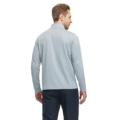M MAELREG Quarter Zip Golf Pullover Men Dry Fit Long Sleeve Performance Wicking Mock Neck 1/4 Zip Pullover Mens Sweatshirt