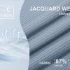 Jacquard Golf Shirts for Men Moisture Wicking Short Sleeve Performance Dry Fit Active Mens Polo Shirts
