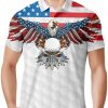 Funny Golf Shirts for Men Crazy Printed Pattern Colorful Wild Novelty Performance Moisture Wicking Mens Polo Shirt