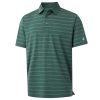 Polo Shirts for Men Dry Fit Performance Heather Stripe Golf Polo Moisture Wicking Lightweight Breathable Golf Shirts