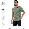Golf Shirts for Men - Short Sleeve Performance Solid Moisture Wicking Polo Shirt