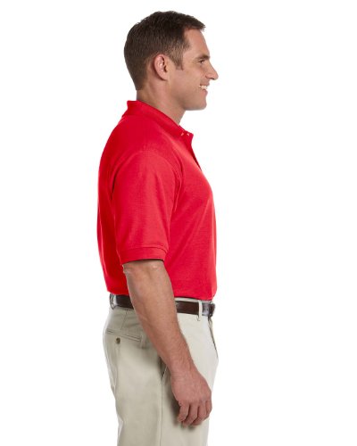 Men's Pima Piqué Short-Sleeve Polo L RED