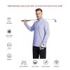 Quarter Zip Golf Pullover Men Dry Fit Long Sleeve Performance Wicking Mock Neck 1/4 Zip Pullover Mens Sweatshirt