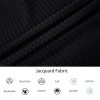 Mens Bubble Jacquard Polo Shirt Super Stretch Short Sleeve Polo Shirts for Men
