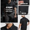 Men's Polo Shirts, Tactical Short Sleeve Golf Performance Shirts, Lightweight Dry Fit UPF 50+ Pique