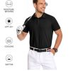 Mens Polo Shirts Short Sleeve Golf Shirts Moisture Wicking Athletic Casual Polo Shirts