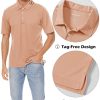 Men's Polo Shirts 3 Buttons Casual Work T Shirts Quick Dry Short Sleeve Golf Shirt Pique Jersey Outdoor Performance