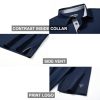 Mens Golf Shirt Short and Long Sleeve Moisture Wicking Dry Fit Performance Solid Casual Pique Golf Polo Shirts for Men