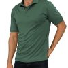 Golf Shirts for Men - Short Sleeve Performance Solid Moisture Wicking Polo Shirt