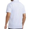 Mens Golf Shirts Print Moisture Wicking Short Sleeve Performance Dry Fit Stretch Active Polo Shirts for Men