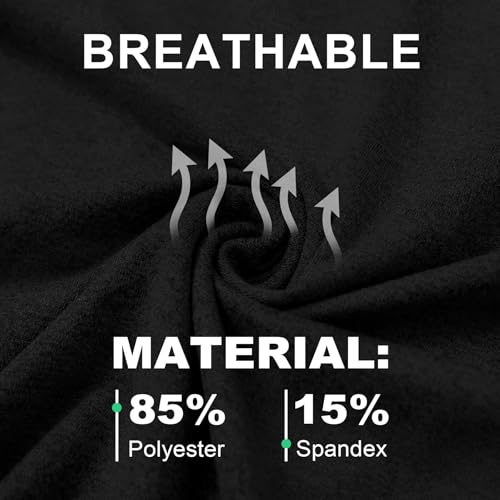 Golf Shirts for Men Dry Fit Performance Moisture Wicking Casual Heather Collared Long Sleeve Polo Shirts for Men