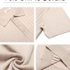 Men's Knit Polo Shirts Short Sleeve Ribbed Knitted Shirt Summer Lightweight Casual Golf Shirts