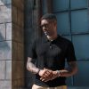 41OrjfBcL-L.jpg Mens Knit Polo Shirt Short Sleeve Hollow Out Knit Shirt Texture Knitted Polo