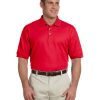 Men's Pima Piqué Short-Sleeve Polo L RED