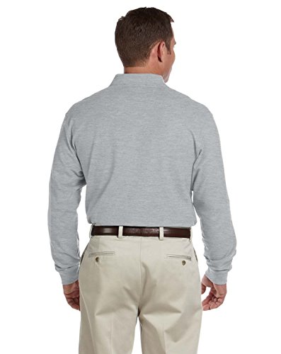 Fine Pima Pique Long Sleeve Polo by