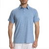 Mens Golf Shirt Moisture Wicking Quick-Dry Short Sleeve Casual Patriotic Polo Shirts for Men
